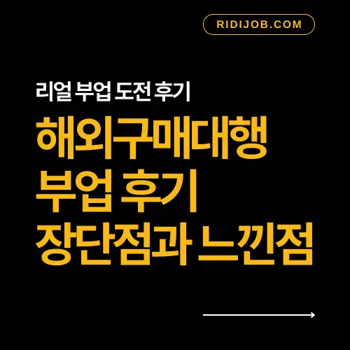 해외구매대행 부업 후기